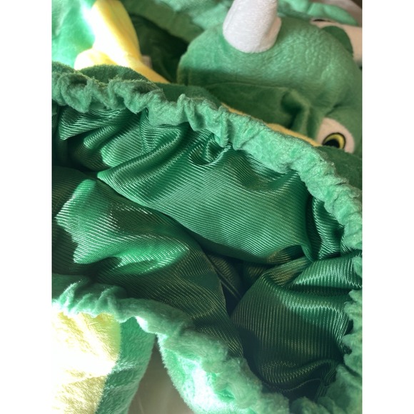 Triceratops Dinosaur Play Halloween Costume 12/18m Green One Piece - Picture 6 of 7